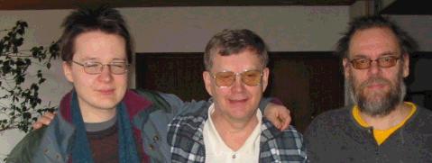 Lauri, Antti ja Juha kev��n yhteysp�ivill� 2003